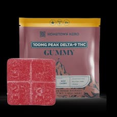 PEAK 100MG THC GUMMY / Wild Cherry - White Rhino