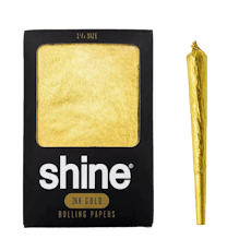 Shine Paper / Gold Gold 1pk 1 & 1/4th Size Paper