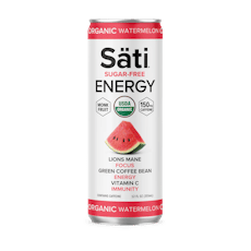 Sati Organic Sugar-Free Energy Drinks 12oz (150MG Caffeine) / Watermelon
