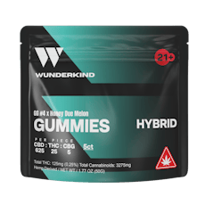 Wunderkind 25:1 CBD:THC Original Glue Hybrid Gummies 655mg / 5 Count