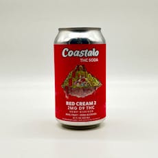 Coastalo THC Infused Red Cream Soda 2mg