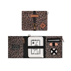 Rolling Kit Trifold | Hemp Tray + Grinder + Papers / Leopard