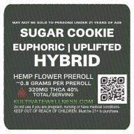 Kultivate Wellness Sugar Cookie Premium THCA Hemp Flower King Size Pre-Roll (Hybrid)