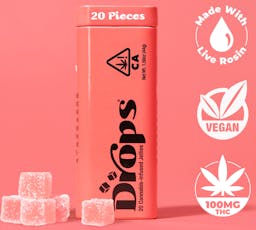 Drops Chill Gummies | Watermelon-Indica | 100mg D9 / Chill Gummies