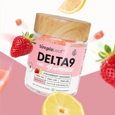 SimpleLeaf THC Strawberry Lemonade Sativa Gummies 30mg