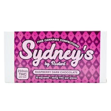 Sydneys Delta 9 THC 250MG Chocolate Bars / Dark Raspberry Chocolate
