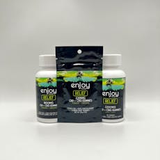 Enjoy Hemp CBD + CBG + Turmeric + Ginseng Relief Gummies / 3300mg - 110mg Each (30 Count)