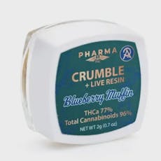 PharmaTHC THCa Live Resin Crumble - Blueberry Muffin (2 grams)