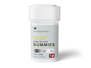 Wunderkind 25:1 CBD:THC:CBG Sour Diesel Sativa Gummies 140mg