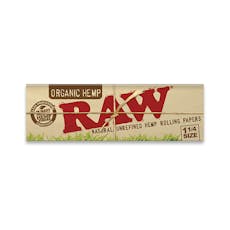 Organic Hemp Raw Rolling Papers 1 1/4"