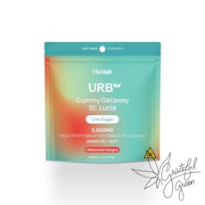 Urb Live Sugar THCA/THCP/D8/D9 Gummies / 5000mg total / 25 ct. / Watermelon Sangria
