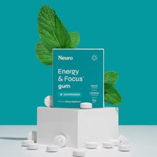 Neuro Energy And Focus Wintergreen Gum 40mg Caffeine + 60mg L-theanine + B Vitamins