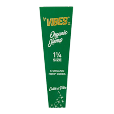 Vibes Cones Green Organic Hemps / 1 1/4 6pk
