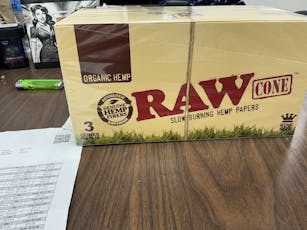 Raw Organic Hemp Cones 3 Pack