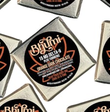 Bhumi | Chocolate Bite | Pain Orange Turmeric Dark Chocolate Bite | 15MG Delta 9