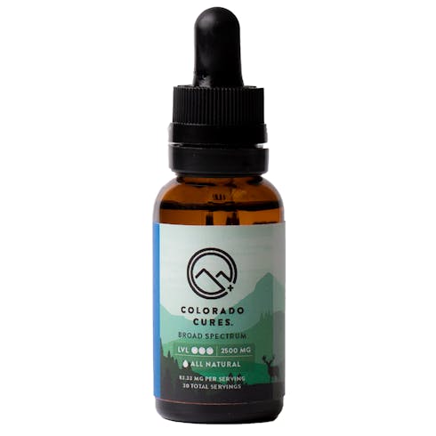 Colorado Cures - Tincture - Broad Spectrum All Natural 2500mg 30mL