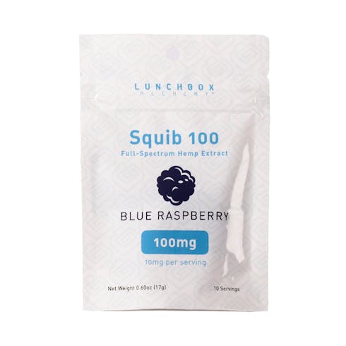 Edibles - Squib 100 Organic Gummy Blue Raspberry