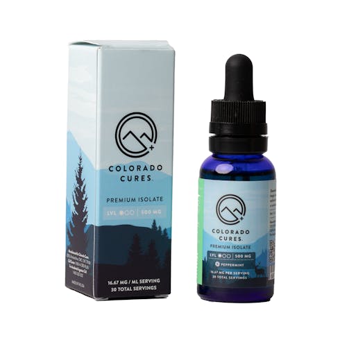 Colorado Cures - Tincture - Isolate Peppermint 500mg 30mL