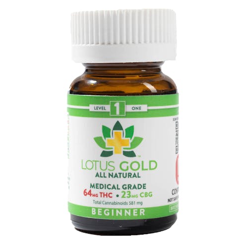 Lotus Gold Level 1 THC All Natural 30mL Tincture